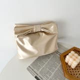 リボンモチーフ スクエアハンドバッグ | Outfitter lab | 詳細画像28 