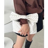 ホワイト系その他 | リボンモチーフ スクエアハンドバッグ | Outfitter lab