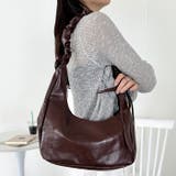 リボンギャザームーンショルダーバッグ/ホーボーバッグ | Outfitter lab | 詳細画像18