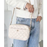 アイボリー | フラワーモチーフ キルティング チェーンショルダーバッグ | Outfitter lab