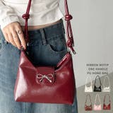 リボンモチーフワンハンドルPUホーボーバッグ | Outfitter lab | 詳細画像1 