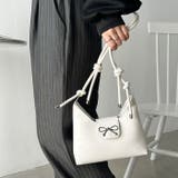 リボンモチーフワンハンドルPUホーボーバッグ | Outfitter lab | 詳細画像10 