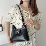 リボンモチーフワンハンドルPUホーボーバッグ | Outfitter lab | 詳細画像12 