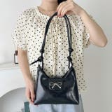 リボンモチーフワンハンドルPUホーボーバッグ | Outfitter lab | 詳細画像13 