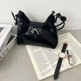 リボンモチーフワンハンドルPUホーボーバッグ | Outfitter lab | 詳細画像17 