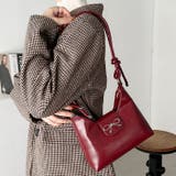 リボンモチーフワンハンドルPUホーボーバッグ | Outfitter lab | 詳細画像19 