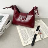 リボンモチーフワンハンドルPUホーボーバッグ | Outfitter lab | 詳細画像23 