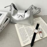 リボンモチーフワンハンドルPUホーボーバッグ | Outfitter lab | 詳細画像29 