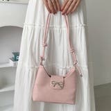 リボンモチーフワンハンドルPUホーボーバッグ | Outfitter lab | 詳細画像33 