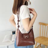 リボンモチーフワンハンドルPUホーボーバッグ | Outfitter lab | 詳細画像37 