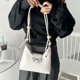 リボンモチーフワンハンドルPUホーボーバッグ | Outfitter lab | 詳細画像9 