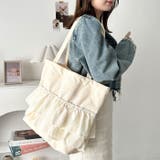 【A4サイズ対応】フリルトートバッグ | Outfitter lab | 詳細画像12 