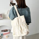 【A4サイズ対応】フリルトートバッグ | Outfitter lab | 詳細画像13 