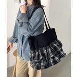 ブラック系その他2 | 【A4サイズ対応】フリルトートバッグ | Outfitter lab