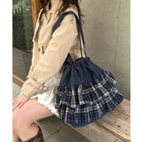 ネイビー | 【A4サイズ対応】フリルトートバッグ | Outfitter lab