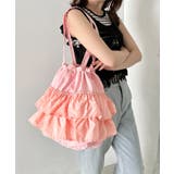 ピンク | 【A4サイズ対応】フリルトートバッグ | Outfitter lab