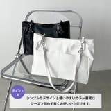 【A4サイズ対応】ダブルポケットPUトートバッグ | Outfitter lab | 詳細画像5 
