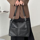 【A4サイズ対応】ダブルポケットPUトートバッグ | Outfitter lab | 詳細画像9 