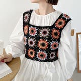 フラワークロシェ編みビスチェ | Outfitter lab | 詳細画像10 