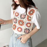 フラワークロシェ編みビスチェ | Outfitter lab | 詳細画像15 