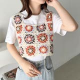 フラワークロシェ編みビスチェ | Outfitter lab | 詳細画像17 