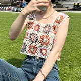 フラワークロシェ編みビスチェ | Outfitter lab | 詳細画像19 