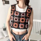 フラワークロシェ編みビスチェ | Outfitter lab | 詳細画像5 