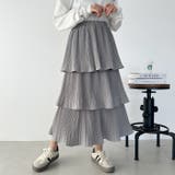 3段プリーツティアードロング丈スカート | Outfitter lab | 詳細画像18