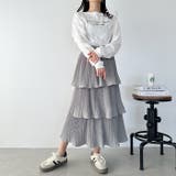 3段プリーツティアードロング丈スカート | Outfitter lab | 詳細画像22