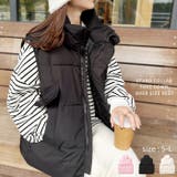 スタンドカラーフェイクダウンオーバーサイズベスト | Outfitter lab | 詳細画像1 