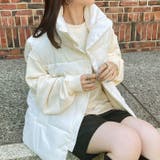 スタンドカラーフェイクダウンオーバーサイズベスト | Outfitter lab | 詳細画像14