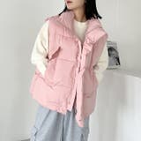 スタンドカラーフェイクダウンオーバーサイズベスト | Outfitter lab | 詳細画像15 