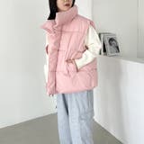 スタンドカラーフェイクダウンオーバーサイズベスト | Outfitter lab | 詳細画像18 