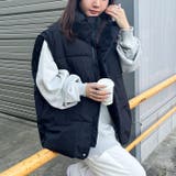 スタンドカラーフェイクダウンオーバーサイズベスト | Outfitter lab | 詳細画像9