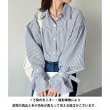 2WAY ボリュームスリーブ ルーズストライプシャツトップス | Outfitter lab | 詳細画像14