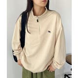 ベージュ | POLO CHAMPS / ハーフジップスウェットプルオーバー | Outfitter lab