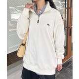 アイボリー | POLO CHAMPS / ハーフジップスウェットプルオーバー | Outfitter lab