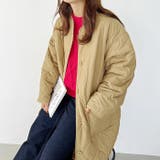 キルティングノーカラーコート | Outfitter lab | 詳細画像15 