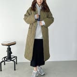 キルティングノーカラーコート | Outfitter lab | 詳細画像20 