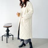 キルティングノーカラーコート | Outfitter lab | 詳細画像6 