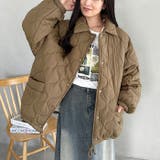 裏ボアオーバーサイズキルティングジャケット/中綿コート | Outfitter lab | 詳細画像30