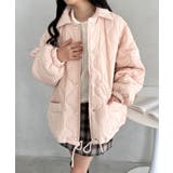 ピンク | 裏ボアオーバーサイズキルティングジャケット/中綿コート | Outfitter lab