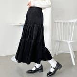 ベロアギャザーティアードロングスカート | Outfitter lab | 詳細画像5 