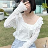 ラッフルフリルクロップド丈レースボレロ | Outfitter lab | 詳細画像6 
