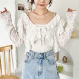 ラッフルフリルクロップド丈レースボレロ | Outfitter lab | 詳細画像8 