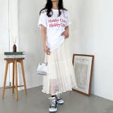 シアーチュールプリーツ フレアロングスカート | Outfitter lab | 詳細画像9