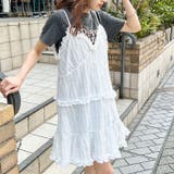 フリルデザイン レイヤードキャミチュニック/ワンピース | Outfitter lab | 詳細画像6 