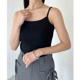 ブラック | 挿入カップキャミソール | Outfitter lab