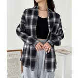 ブラック | ビッグシルエットチェックシャツ | Outfitter lab