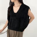 シャギーVネックニットベスト | Outfitter lab | 詳細画像11